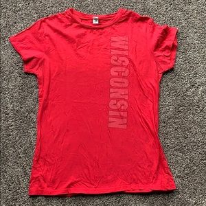 Red Wisconsin Tshirt